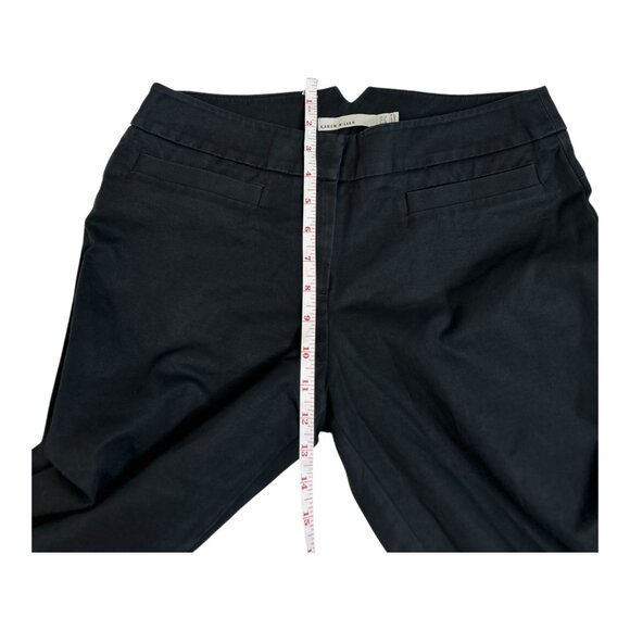 Karen Millen Pants Trouser Straight Leg Black Size 6 Quiet Luxury Work Business - Picture 6 of 7